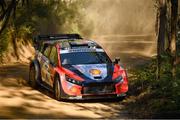 15 May 2025; Thierry Neuville and Martijn Wydaeghe compete in their Hyundai i20 Rally 1  during day one of the FIA World Rally Championship Rally de Portugal in Porto, Portugal. Photo by Philip Fitzpatrick/Sportsfile