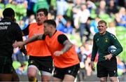 3 May 2025; Northampton Saints head coach Sam Vesty before the Investec Champions Cup semi-final match between Leinster and Northampton Saints at the Aviva Stadium in Dublin. Photo by Brendan Moran/Sportsfile