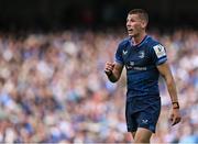 3 May 2025; Sam Prendergast of Leinster during the Investec Champions Cup semi-final match between Leinster and Northampton Saints at the Aviva Stadium in Dublin. Photo by Brendan Moran/Sportsfile