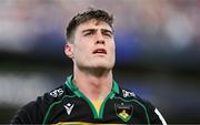 3 May 2025; Tommy Freeman of Northampton Saints during the Investec Champions Cup semi-final match between Leinster and Northampton Saints at the Aviva Stadium in Dublin. Photo by Brendan Moran/Sportsfile
