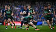 3 May 2025; Ryan Baird of Leinster is tackled by Tommy Freeman of Northampton Saints during the Investec Champions Cup semi-final match between Leinster and Northampton Saints at the Aviva Stadium in Dublin. Photo by Brendan Moran/Sportsfile