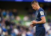 3 May 2025; Sam Prendergast of Leinster after the Investec Champions Cup semi-final match between Leinster and Northampton Saints at the Aviva Stadium in Dublin. Photo by Brendan Moran/Sportsfile