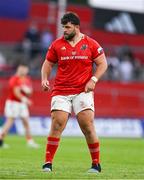 9 May 2025; Michael Milne of Munster during the United Rugby Championship match between Munster and Ulster at Thomond Park in Limerick. Photo by Brendan Moran/Sportsfile