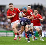 12 April 2025; Seán O'Brien of Munster during the Investec Champions Cup quarter-final match between Bordeaux Begles and Munster at Stade Chaban-Delmas in Bordeaux, France. Photo by Brendan Moran/Sportsfile