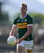 4 May 2025; Mark O'Shea of Kerry during the Munster GAA Football Senior Championship final match between Kerry and Clare at Fitzgerald Stadium in Killarney, Kerry. Photo by Brendan Moran/Sportsfile