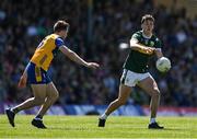 4 May 2025; David Clifford of Kerry in action against Cillian Brennan of Clare during the Munster GAA Football Senior Championship final match between Kerry and Clare at Fitzgerald Stadium in Killarney, Kerry. Photo by Brendan Moran/Sportsfile