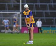 14 May 2025; Fred Hegarty of Clare prepares for a free during the oneills.com Munster GAA Hurling U20 Championship final match between Tipperary and Clare at TUS Gaelic Grounds in Limerick. Photo by John Sheridan/Sportsfile
