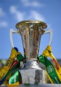 4 May 2025; The Munster Senior Football Championship trophy before the Munster GAA Football Senior Championship final match between Kerry and Clare at Fitzgerald Stadium in Killarney, Kerry. Photo by Brendan Moran/Sportsfile