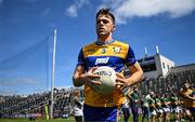 4 May 2025; Cillian Brennan of Clare runs onto the pitch before the Munster GAA Football Senior Championship final match between Kerry and Clare at Fitzgerald Stadium in Killarney, Kerry. Photo by Brendan Moran/Sportsfile