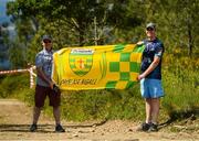 16 May 2025; Irish rally supporters Barry Hogan, from Bray, and Enda Breslin, from Donegal, during day two of the FIA World Rally Championship Rally de Portugal in Porto, Portugal. Photo by Philip Fitzpatrick/Sportsfile