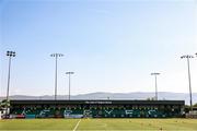 16 May 2025; A general view of The John O'Regan Stand at Mounthawk Park before the SSE Airtricity Men's First Division match between Kerry and Wexford at Mounthawk Park in Tralee, Kerry. Photo by Michael P Ryan/Sportsfile