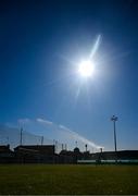 16 May 2025; The pitch is watered before the SSE Airtricity Men's Premier Division match between Drogheda United and Derry City at Sullivan & Lambe Park in Drogheda, Louth. Photo by Ramsey Cardy/Sportsfile