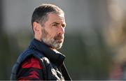 16 May 2025; Derry City manager Tiernan Lynch before the SSE Airtricity Men's Premier Division match between Drogheda United and Derry City at Sullivan & Lambe Park in Drogheda, Louth. Photo by Ramsey Cardy/Sportsfile