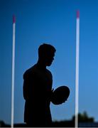 16 May 2025; Jack Crowley of Munster walks the pitch before the United Rugby Championship match between Munster and Benetton at Virgin Media Park in Cork. Photo by Brendan Moran/Sportsfile