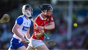 16 May 2025; Craig O’Sullivan of Cork in action against Conor Lynch of Waterford during the Electric Ireland GAA Hurling Munster Minor Championship final match between Cork and Waterford at FBD Semple Stadium in Thurles, Tipperary. Photo by Piaras Ó Mídheach/Sportsfile