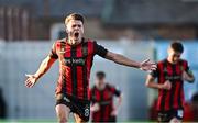 16 May 2025; Dayle Rooney of Bohemians celebrates after scoring his side's first goal from a penalty during the SSE Airtricity Men's Premier Division match between Bohemians and Shelbourne at Dalymount Park in Dublin. Photo by Seb Daly/Sportsfile