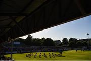 16 May 2025; St Patrick's Athletic players warm up before the SSE Airtricity Men's Premier Division match between St Patrick's Athletic and Cork City at Richmond Park in Dublin. Photo by Sam Barnes/Sportsfile