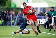 16 May 2025; Cormac Izuchukwu of Ulster is tackled by Ali Price of Edinburgh during the United Rugby Championship match between Edinburgh and Ulster at Hive Stadium in Edinburgh, Scotland. Photo by Paul Devlin/Sportsfile