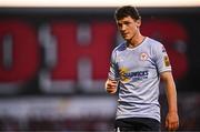 16 May 2025; Ali Coote of Shelbourne leaves the pitch after being sent off during the SSE Airtricity Men's Premier Division match between Bohemians and Shelbourne at Dalymount Park in Dublin. Photo by Seb Daly/Sportsfile