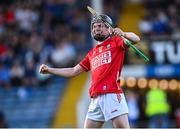 16 May 2025; Craig O’Sullivan of Cork celebrates after his side's victory in the Electric Ireland GAA Hurling Munster Minor Championship final match between Cork and Waterford at FBD Semple Stadium in Thurles, Tipperary. Photo by Piaras Ó Mídheach/Sportsfile
