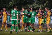 16 May 2025; Tempers flare between both sides during the SSE Airtricity Men's First Division match between Kerry and Wexford at Mounthawk Park in Tralee, Kerry. Photo by Michael P Ryan/Sportsfile