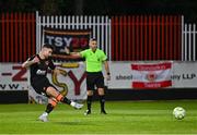 16 May 2025; Sean Maguire of Cork City, scores his side's second goal, a penalty, during the SSE Airtricity Men's Premier Division match between St Patrick's Athletic and Cork City at Richmond Park in Dublin. Photo by Sam Barnes/Sportsfile