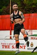 16 May 2025; Sean Maguire of Cork City celebrates after scoring his side's second goal, a penalty, during the SSE Airtricity Men's Premier Division match between St Patrick's Athletic and Cork City at Richmond Park in Dublin. Photo by Sam Barnes/Sportsfile