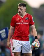 16 May 2025; Lee Barron of Munster during the United Rugby Championship match between Munster and Benetton at Virgin Media Park in Cork. Photo by Brendan Moran/Sportsfile