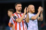 16 May 2025; Michael Duffy of Derry City after the SSE Airtricity Men's Premier Division match between Drogheda United and Derry City at Sullivan & Lambe Park in Drogheda, Louth. Photo by Ramsey Cardy/Sportsfile