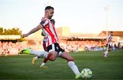 16 May 2025; Robbie Benson of Derry City during the SSE Airtricity Men's Premier Division match between Drogheda United and Derry City at Sullivan & Lambe Park in Drogheda, Louth. Photo by Ramsey Cardy/Sportsfile
