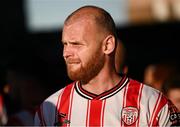16 May 2025; Mark Connolly of Derry City before the SSE Airtricity Men's Premier Division match between Drogheda United and Derry City at Sullivan & Lambe Park in Drogheda, Louth. Photo by Ramsey Cardy/Sportsfile