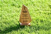 16 May 2025; The Electric Ireland Man of the Match award before the Electric Ireland GAA Hurling Munster Minor Championship final match between Cork and Waterford at FBD Semple Stadium in Thurles, Tipperary. Photo by Piaras Ó Mídheach/Sportsfile