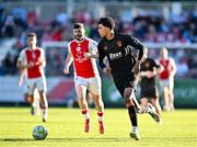 16 May 2025; Freddie Anderson of Cork City during the SSE Airtricity Men's Premier Division match between St Patrick's Athletic and Cork City at Richmond Park in Dublin. Photo by Sam Barnes/Sportsfile
