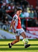 16 May 2025; Kian Leavy of St Patrick's Athletic during the SSE Airtricity Men's Premier Division match between St Patrick's Athletic and Cork City at Richmond Park in Dublin. Photo by Sam Barnes/Sportsfile