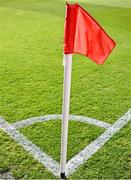 16 May 2025; A general view of a corner flag before the SSE Airtricity Men's Premier Division match between St Patrick's Athletic and Cork City at Richmond Park in Dublin. Photo by Sam Barnes/Sportsfile