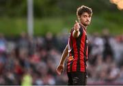 16 May 2025; Niall Morahan of Bohemians during the SSE Airtricity Men's Premier Division match between Bohemians and Shelbourne at Dalymount Park in Dublin. Photo by Seb Daly/Sportsfile