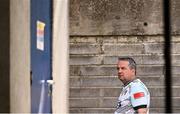 17 May 2025; Antrim manager Davy Fitzgerald arrives for the Leinster GAA Hurling Senior Championship Round 4 match between Galway and Antrim at Pearse Stadium in Galway. Photo by Piaras Ó Mídheach/Sportsfile