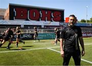 17 May 2025; Bohemians manager Alban Hysa before the SSE Airtricity Women's Premier Division match between Bohemians and Shamrock Rovers at Dalymount Park in Dublin. Photo by Thomas Flinkow/Sportsfile