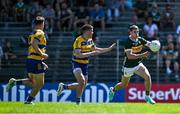 17 May 2025; Paul Geaney of Kerry in action against Ronan Daly of Roscommon during the GAA Football All-Ireland Senior Championship Round 1 match between Kerry and Roscommon at Fitzgerald Stadium in Killarney, Kerry. Photo by Brendan Moran/Sportsfile