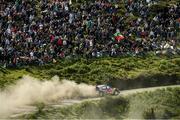 17 May 2025; Grégoire Munster and Louis Louka compete in their Ford Puma Rally 1 during day three of the FIA World Rally Championship Rally de Portugal in Porto, Portugal. Photo by Philip Fitzpatrick/Sportsfile