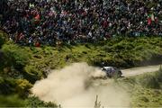 17 May 2025; Kalle Rovanpera and Jonne Halttunen compete in their Toyota Yaris Rally 1  during day three of the FIA World Rally Championship Rally de Portugal in Porto, Portugal. Photo by Philip Fitzpatrick/Sportsfile