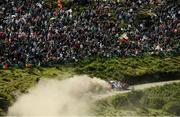 17 May 2025; Thierry Neuville and Martijn Wydaeghe compete in their Hyundai i20 Rally 1   during day three of the FIA World Rally Championship Rally de Portugal in Porto, Portugal. Photo by Philip Fitzpatrick/Sportsfile