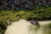 17 May 2025; Ott Tanak and Martin Jarveoja compete in their Hyundai i20 Rally 1 during day three of the FIA World Rally Championship Rally de Portugal in Porto, Portugal. Photo by Philip Fitzpatrick/Sportsfile