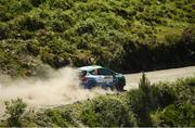 17 May 2025; Eammon Kelly and Conor Mohan compete in their Ford Fiesta Rally 3 during day three of the FIA World Rally Championship Rally de Portugal in Porto, Portugal. Photo by Philip Fitzpatrick/Sportsfile