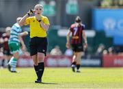 17 May 2025; Referee Kate O'Brien during the SSE Airtricity Women's Premier Division match between Bohemians and Shamrock Rovers at Dalymount Park in Dublin. Photo by Thomas Flinkow/Sportsfile