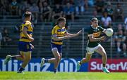 17 May 2025; Paul Geaney of Kerry in action against Ronan Daly of Roscommon during the GAA Football All-Ireland Senior Championship Round 1 match between Kerry and Roscommon at Fitzgerald Stadium in Killarney, Kerry. Photo by Brendan Moran/Sportsfile