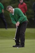 17 September 2004; Dick Barrett, Tralee Golf Club, putting on the 17th. Bulmers Pierce Purcell Shield Final, Ballinrobe  Golf Club v Tralee Golf Club, Shannon Golf Club, Shannon, Co. Clare. Picture credit; Ray McManus / SPORTSFILE