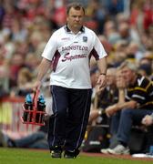 12 September 2004; Mattie Murphy, Galway manager. All-Ireland Minor Hurling Championship Final, Galway v Kilkenny, Croke Park, Dublin. Picture credit; Brendan Moran / SPORTSFILE *** Local Caption *** Any photograph taken by SPORTSFILE during, or in connection with, the 2004 Guinness All-Ireland Hurling Final which displays GAA logos or contains an image or part of an image of any GAA intellectual property, or, which contains images of a GAA player/players in their playing uniforms, may only be used for editorial and non-advertising purposes.  Use of photographs for advertising, as posters or for purchase separately is strictly prohibited unless prior written approval has been obtained from the Gaelic Athletic Association.