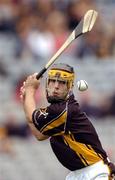 12 September 2004; Liam Tierney, Kilkenny. All-Ireland Minor Hurling Championship Final, Galway v Kilkenny, Croke Park, Dublin. Picture credit; Brendan Moran / SPORTSFILE *** Local Caption *** Any photograph taken by SPORTSFILE during, or in connection with, the 2004 Guinness All-Ireland Hurling Final which displays GAA logos or contains an image or part of an image of any GAA intellectual property, or, which contains images of a GAA player/players in their playing uniforms, may only be used for editorial and non-advertising purposes.  Use of photographs for advertising, as posters or for purchase separately is strictly prohibited unless prior written approval has been obtained from the Gaelic Athletic Association.