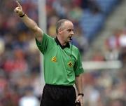 12 September 2004; John Sexton, Referee. All-Ireland Minor Hurling Championship Final, Galway v Kilkenny, Croke Park, Dublin. Picture credit; Brendan Moran / SPORTSFILE *** Local Caption *** Any photograph taken by SPORTSFILE during, or in connection with, the 2004 Guinness All-Ireland Hurling Final which displays GAA logos or contains an image or part of an image of any GAA intellectual property, or, which contains images of a GAA player/players in their playing uniforms, may only be used for editorial and non-advertising purposes.  Use of photographs for advertising, as posters or for purchase separately is strictly prohibited unless prior written approval has been obtained from the Gaelic Athletic Association.